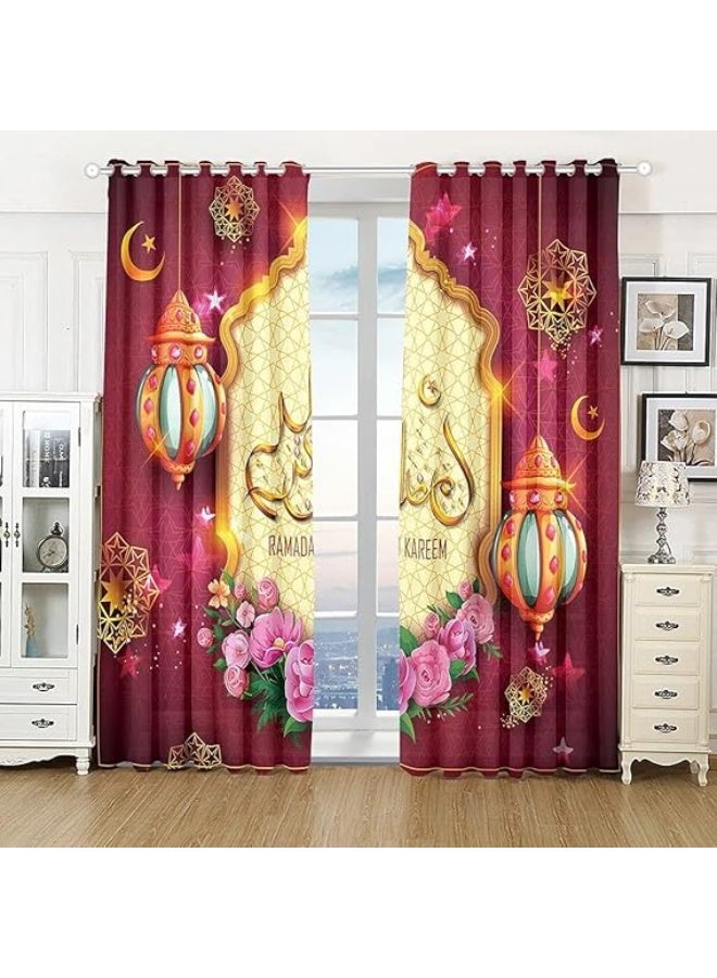 Luxury Curtain with 4D Printed Designs  Printed using high-quality German inks for vivid and lasting colors.  Made from heavy Hammer velvet fabric, offering a refined texture and premium feel.  Provides complete blackout for maximum privacy and light control.  Perfect size: 145 × 270 cm (Elc). - Image 5
